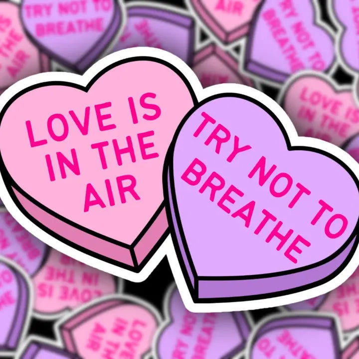Try Not to Breathe Sticker