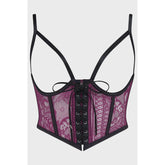Arden Lace Basque Plum