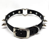 Aorta Sinister Spiked Heart Collar