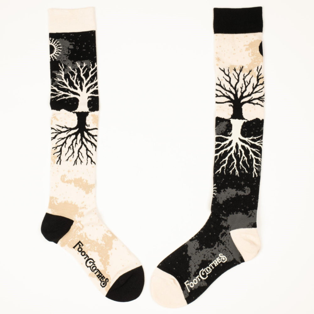 As Above So Below Tree Knee High Socks Clothing FootClothes   