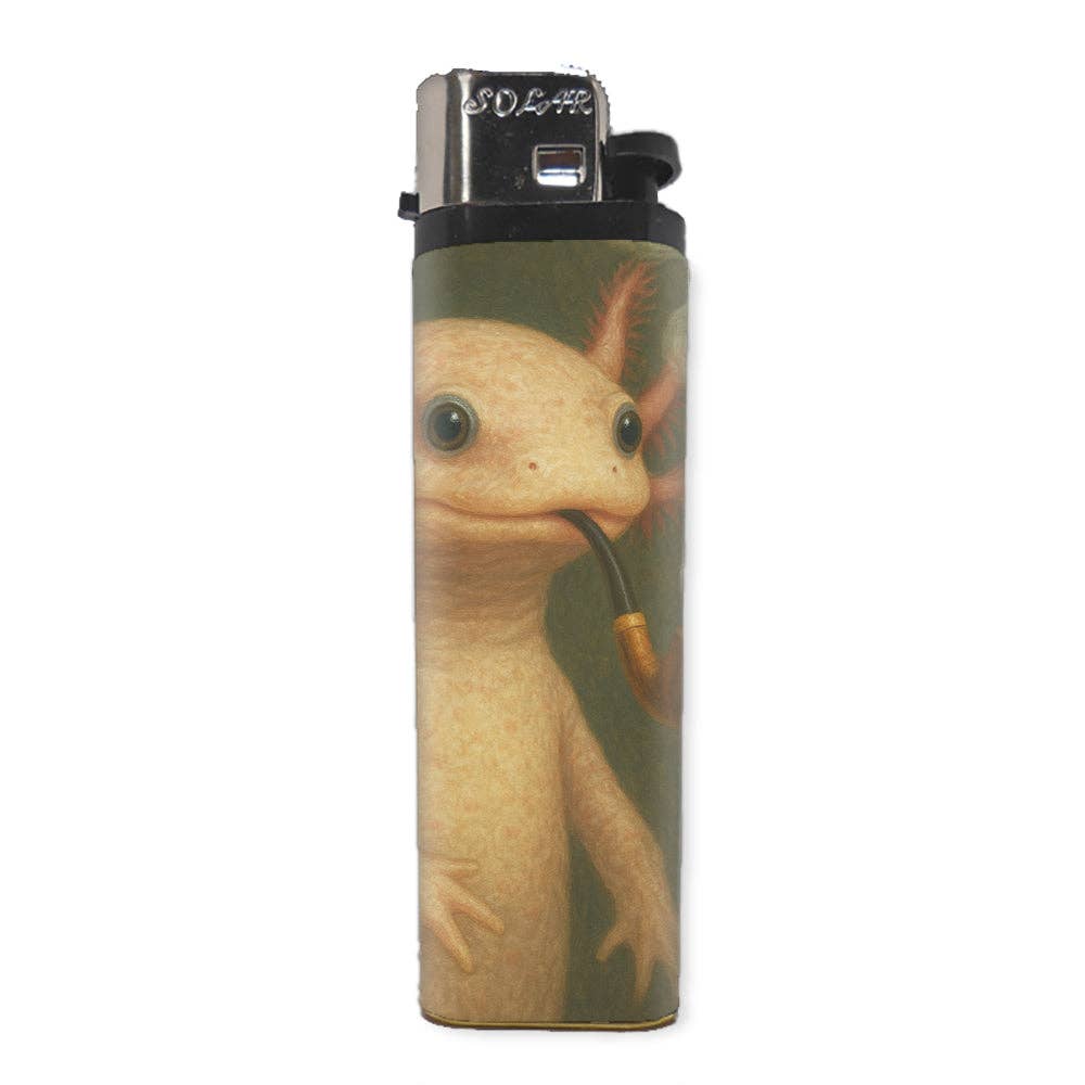 Axolotl with a Pipe Basic Lighter