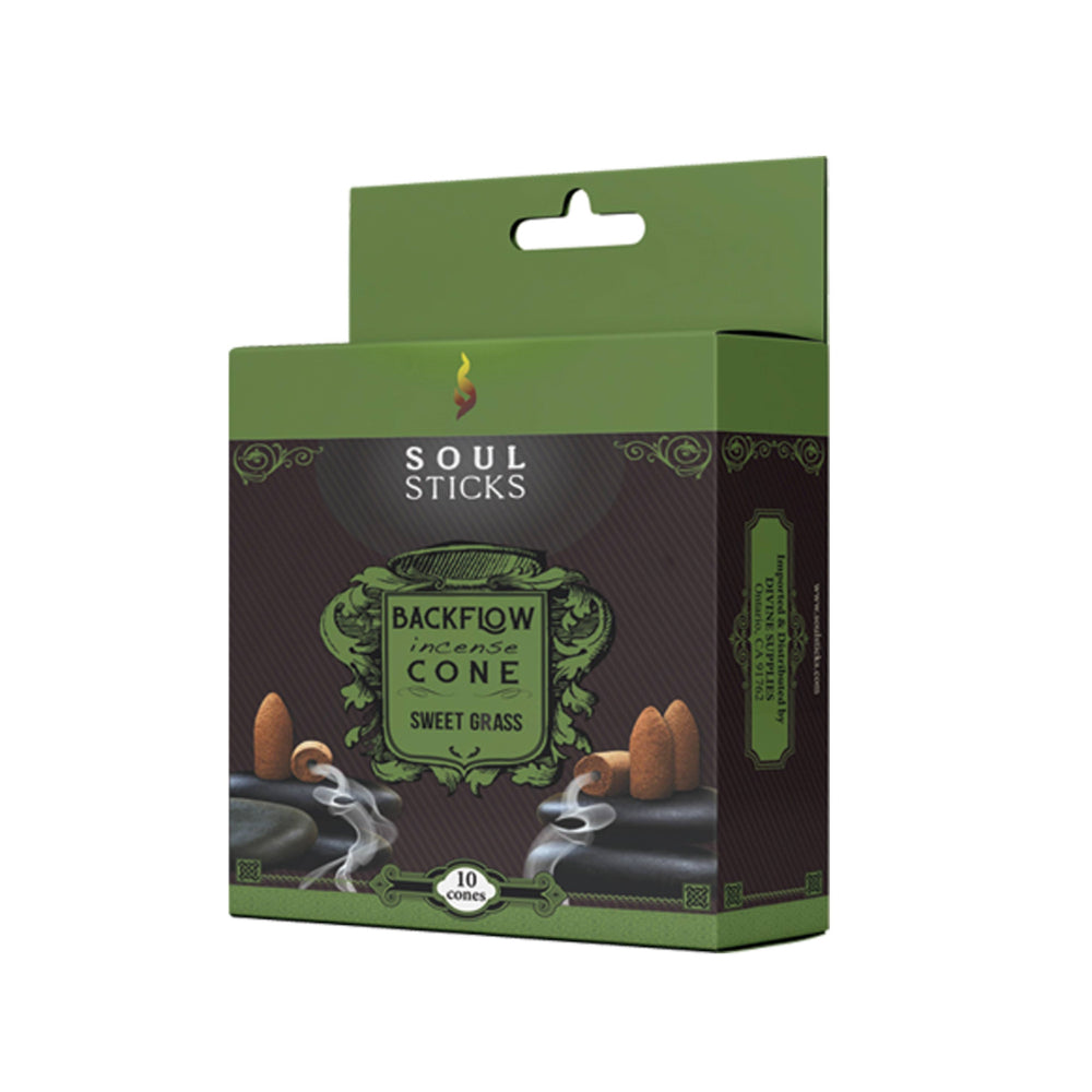 Backflow Incense Cones Sweet Grass