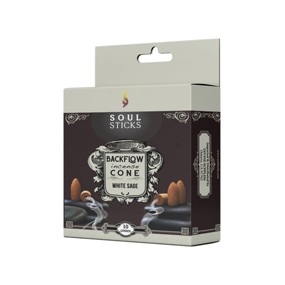 Backflow Incense Cones White Sage