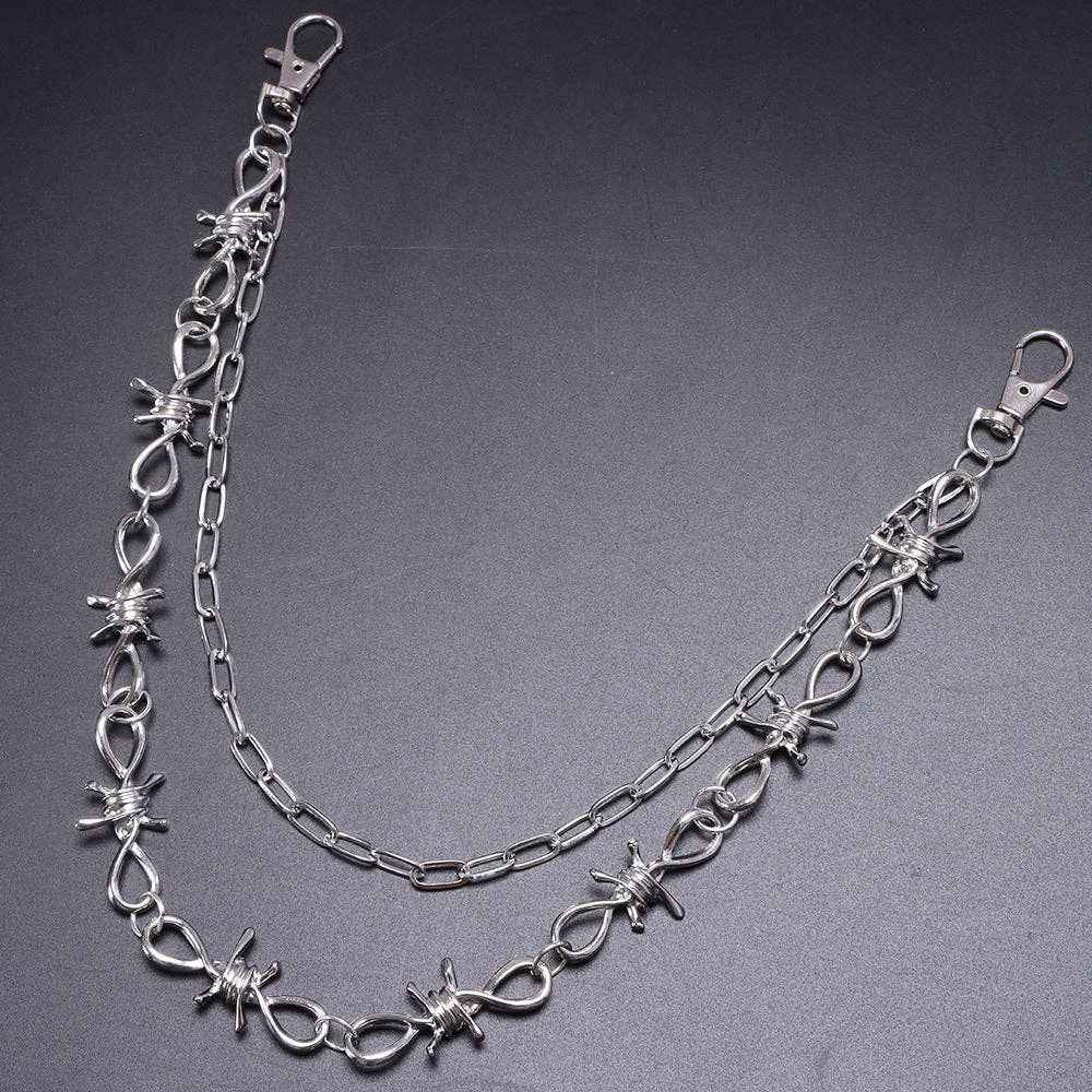 Barbed Wire Layered Waist Chain