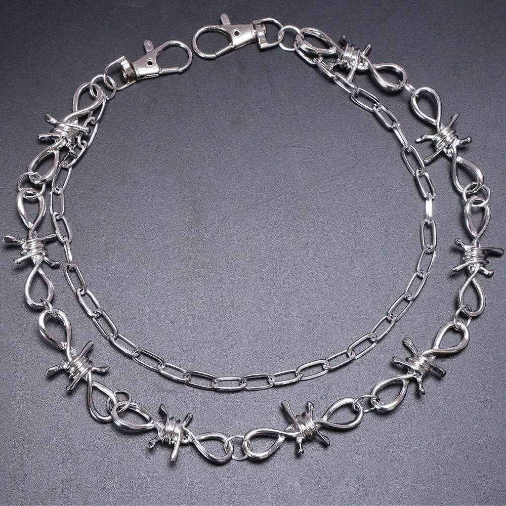 Barbed Wire Layered Waist Chain