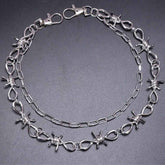 Barbed Wire Layered Waist Chain