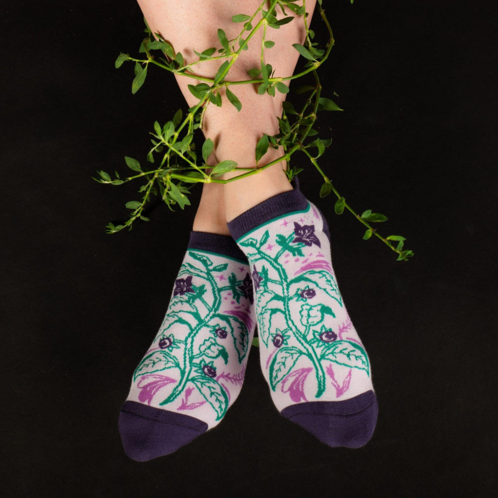 Belladonna Deadly Nightshade Ankle Socks Clothing FootClothes   