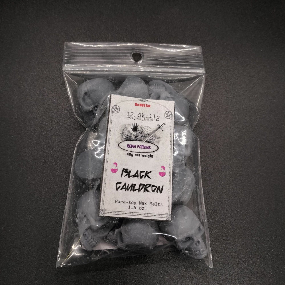 Black Cauldron Mini Skull Wax Melts
