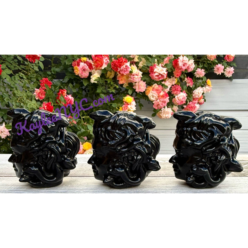 Black Obsidian Medusa