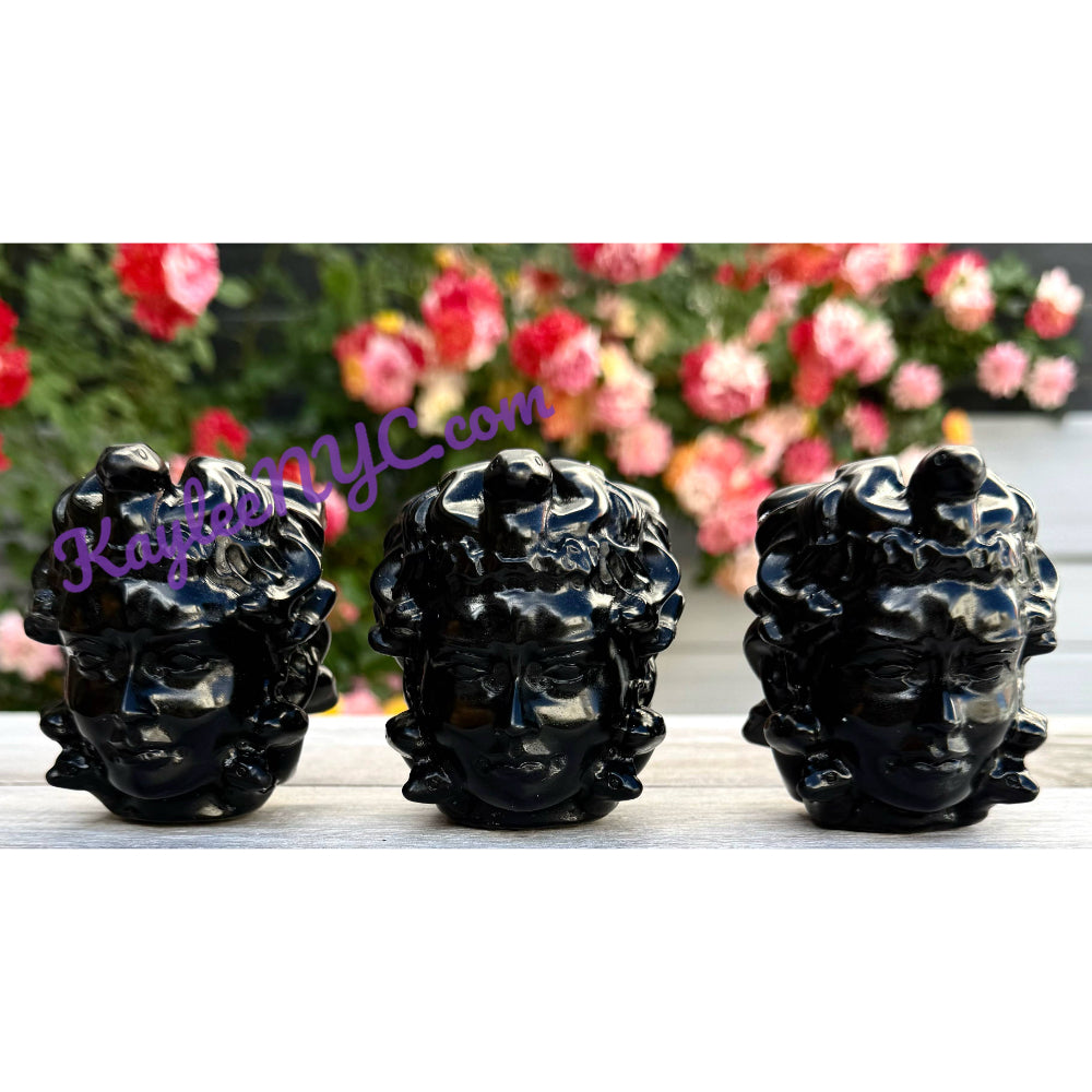 Black Obsidian Medusa