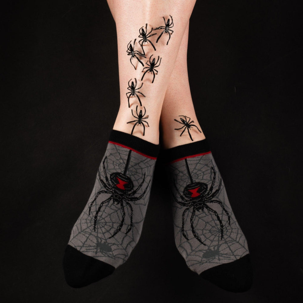 Black Widow Spider Ankle Socks Clothing FootClothes   