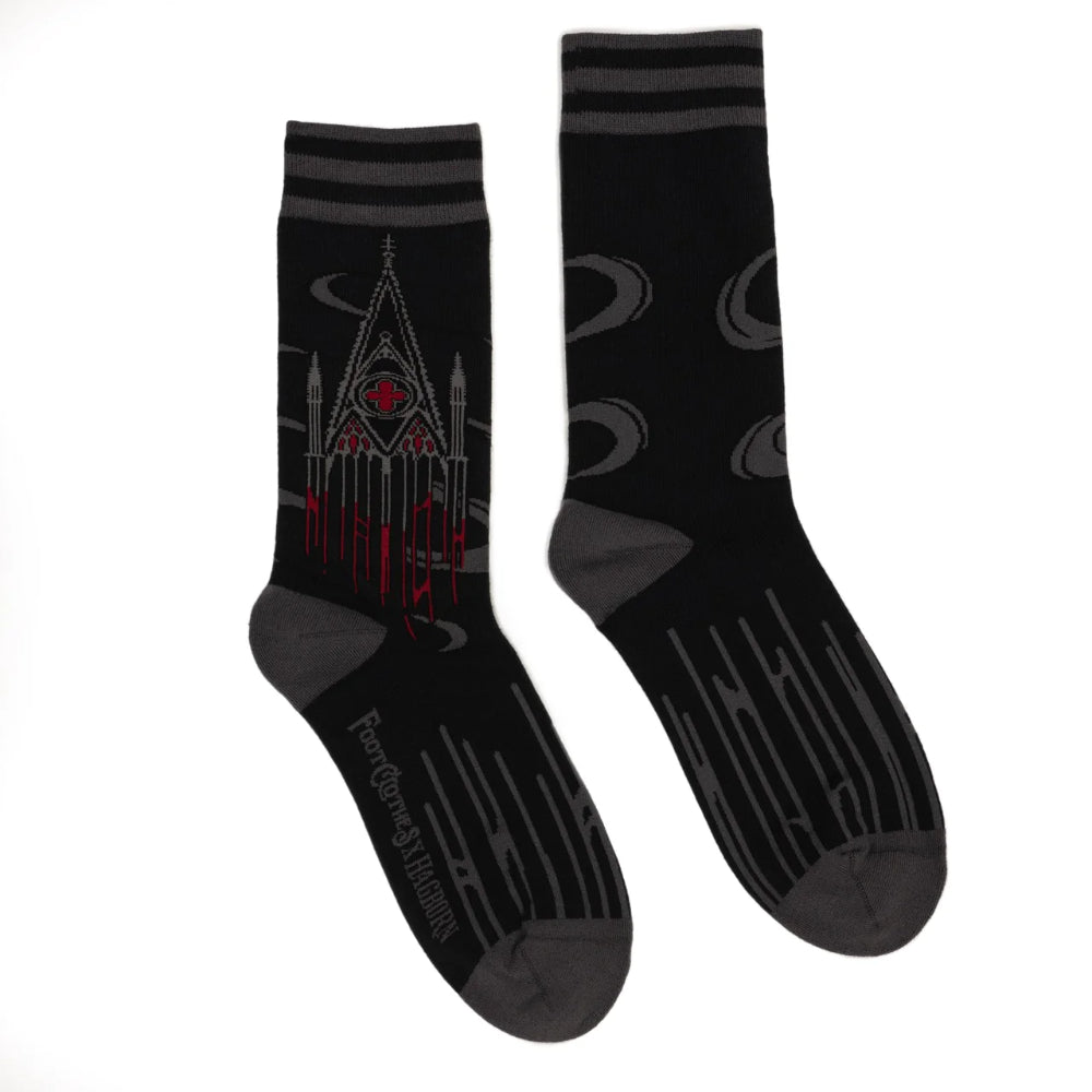 Blood Cathedral Crew Socks Clothing FootClothes   