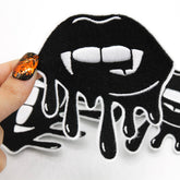 Bloody Vampire Kiss Iron on Patch