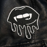 Bloody Vampire Kiss Iron on Patch