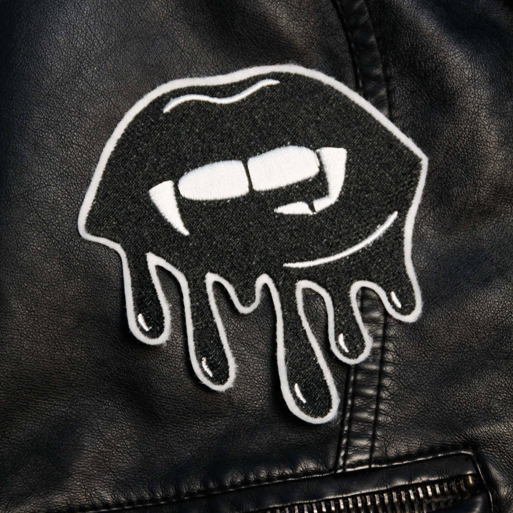 Bloody Vampire Kiss Iron on Patch