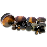 Blue Tiger Eye Stone Plugs