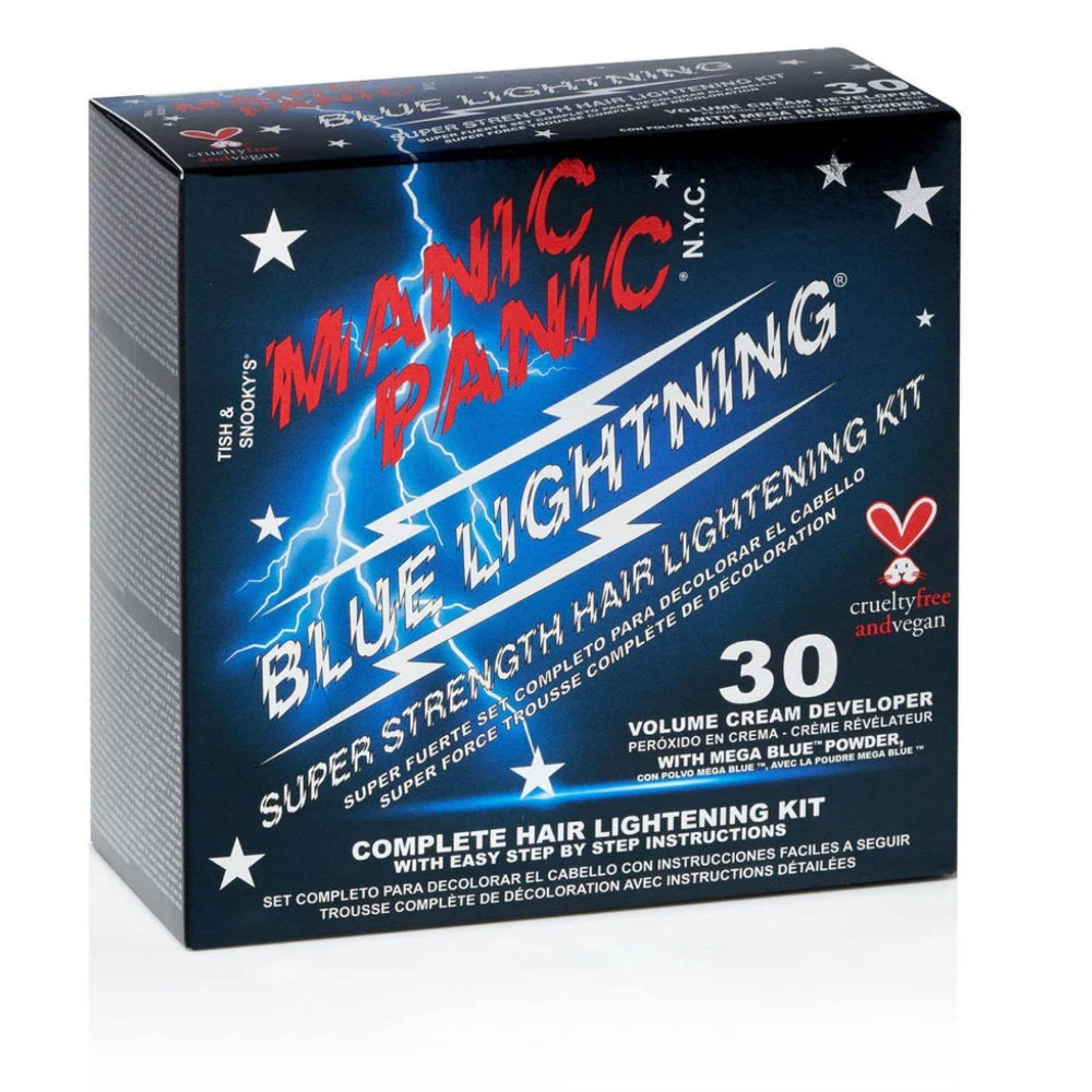 Blue Lightning Bleach Kit 30 Volume with Mega Blue Powder