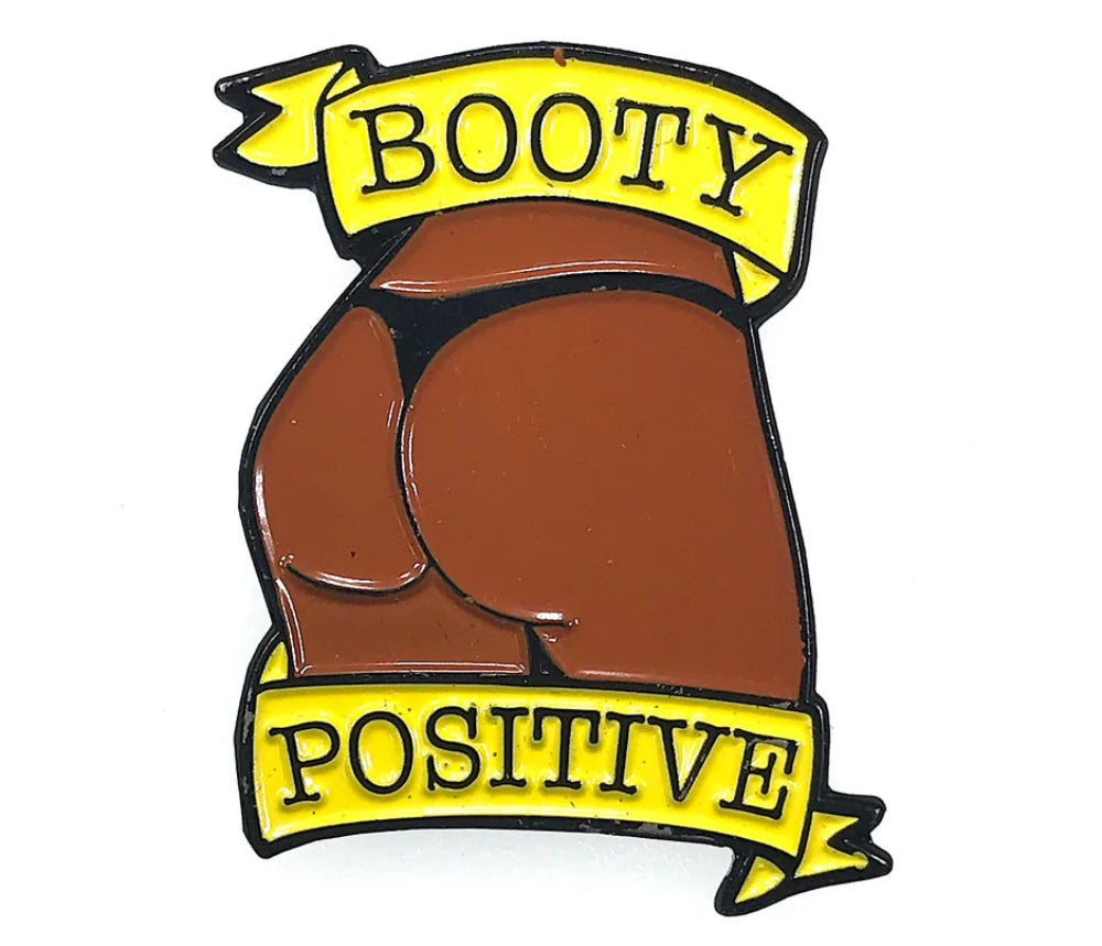 Booty Positive Chocolate Enamel Pin