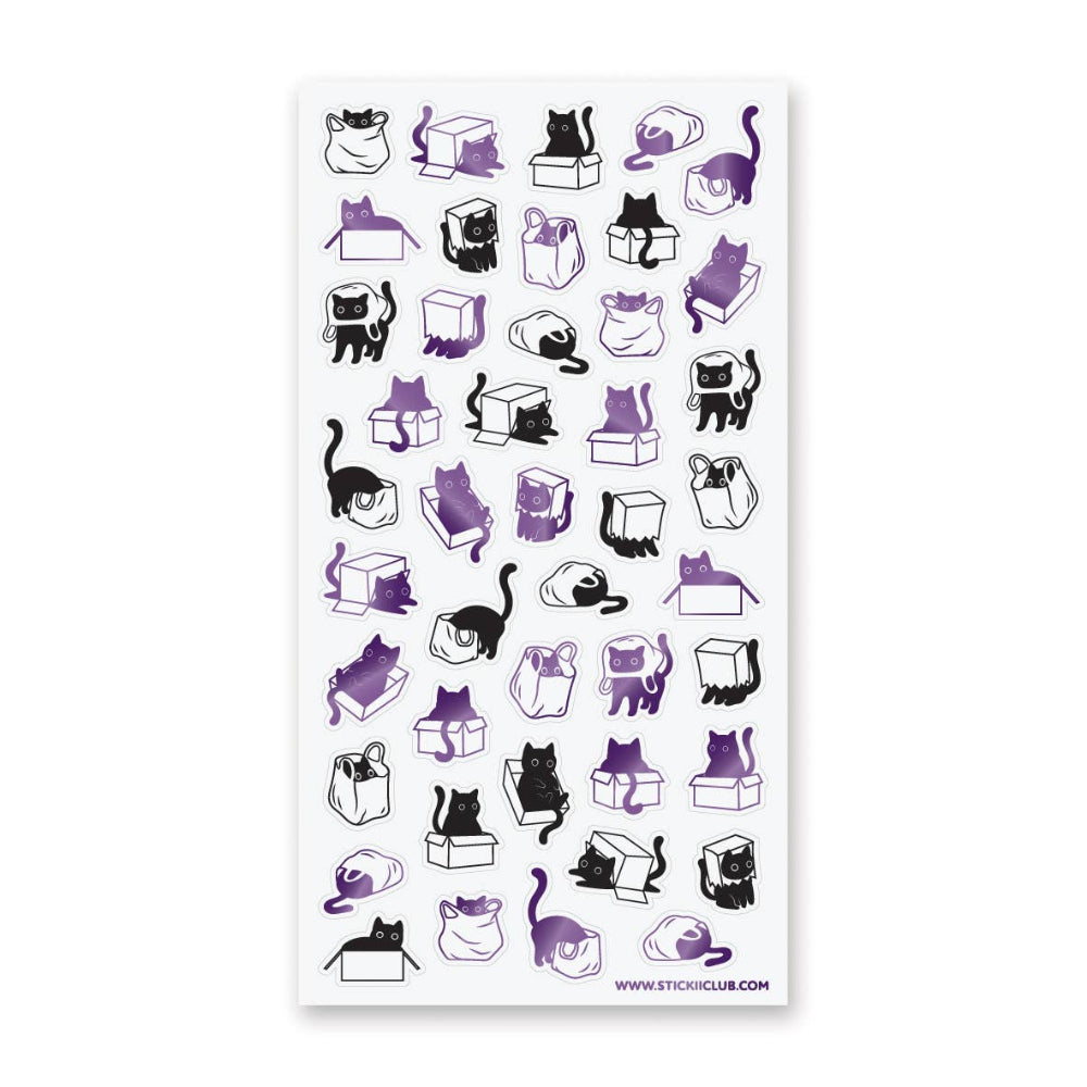 Box Cats Sticker Sheet Sticker STICKII   