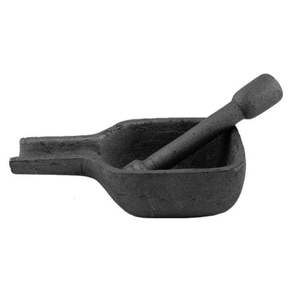 Cast Iron Mortar and Pestle Long