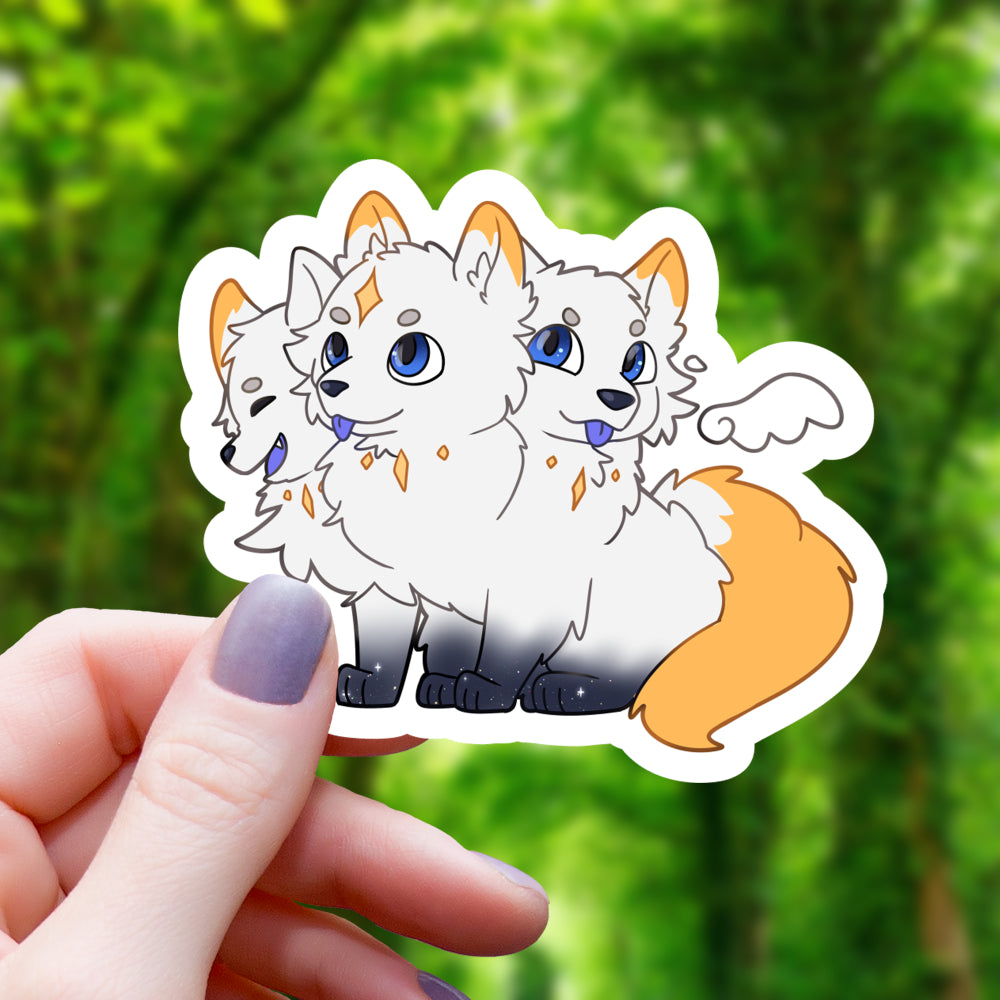 Celestial Cerberus Sticker
