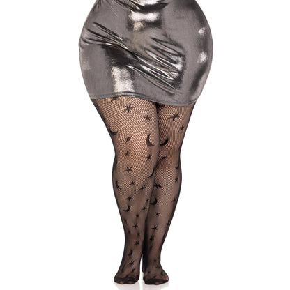 Celestial Fishnet Tights Plus