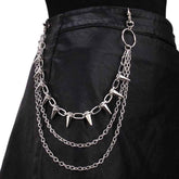 Chain and Spikes Waist Chain