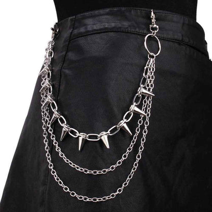 Chain and Spikes Waist Chain