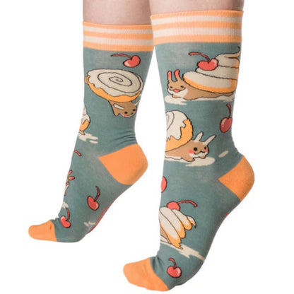 Cinnasnails Crew Socks