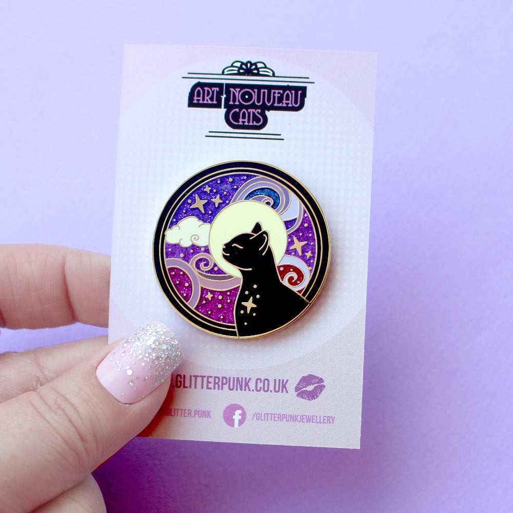 Cosmic Cat Enamel Pin