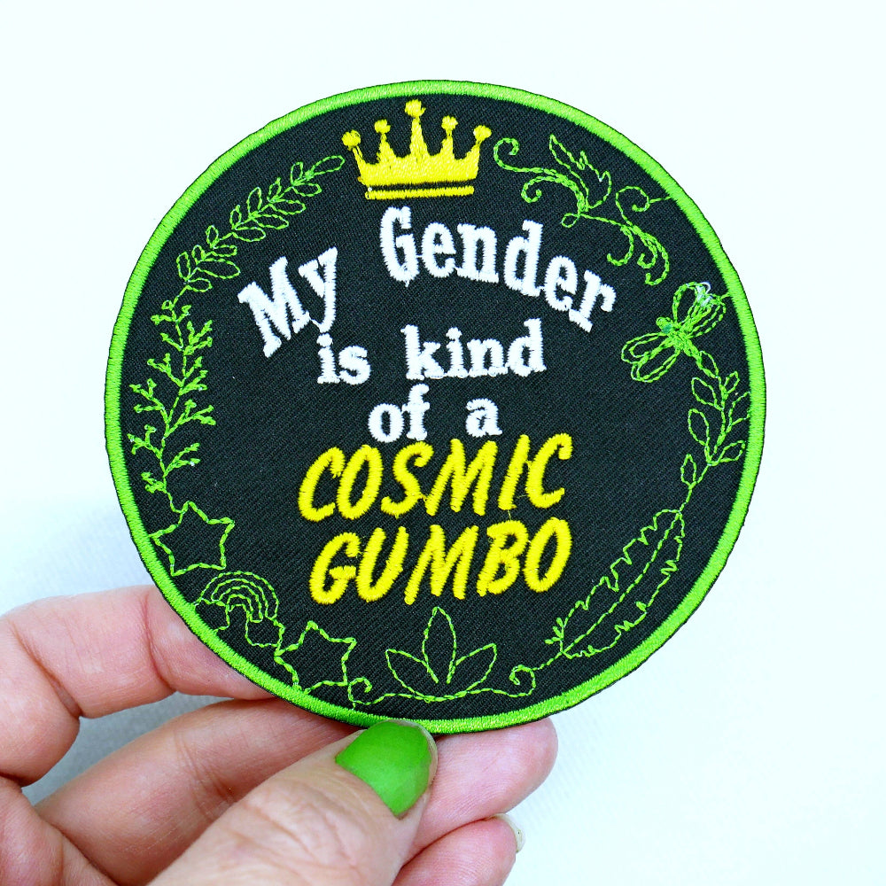 Cosmic Gumbo Gender Iron On Patch