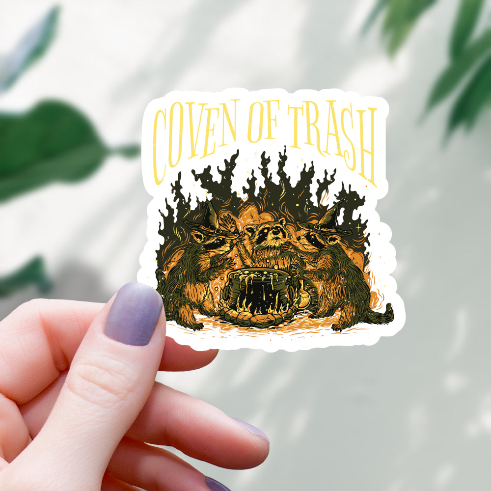 Coven of Trash Raccoon Sticker