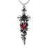 Cross of the Dark Kiss Necklace
