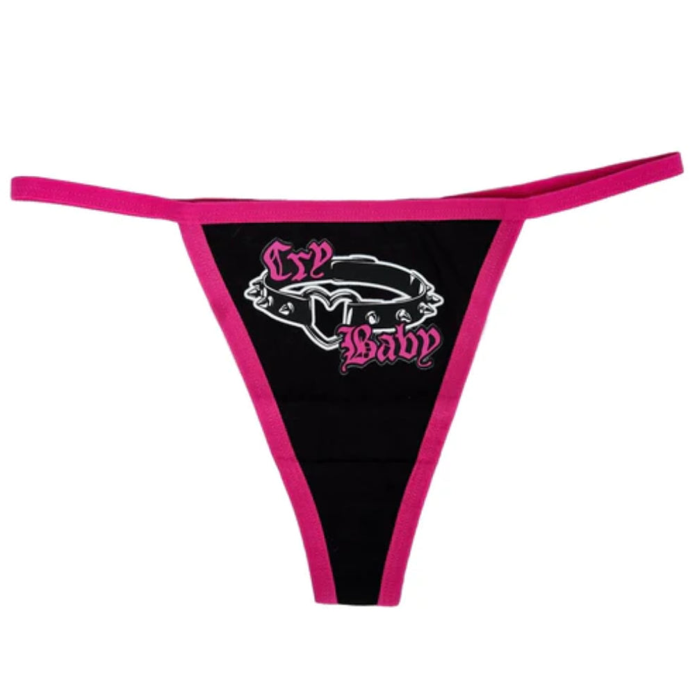 Cry Baby Spiked Collar Thong Underwear Clothing Too Fast   