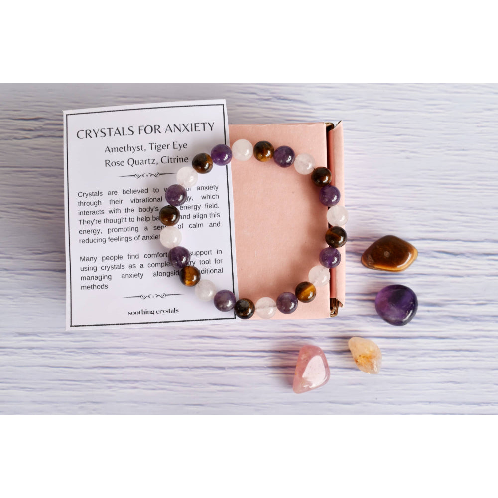 Crystal Gift Set - Anxiety Relief Witchcraft Soothing Crystals   