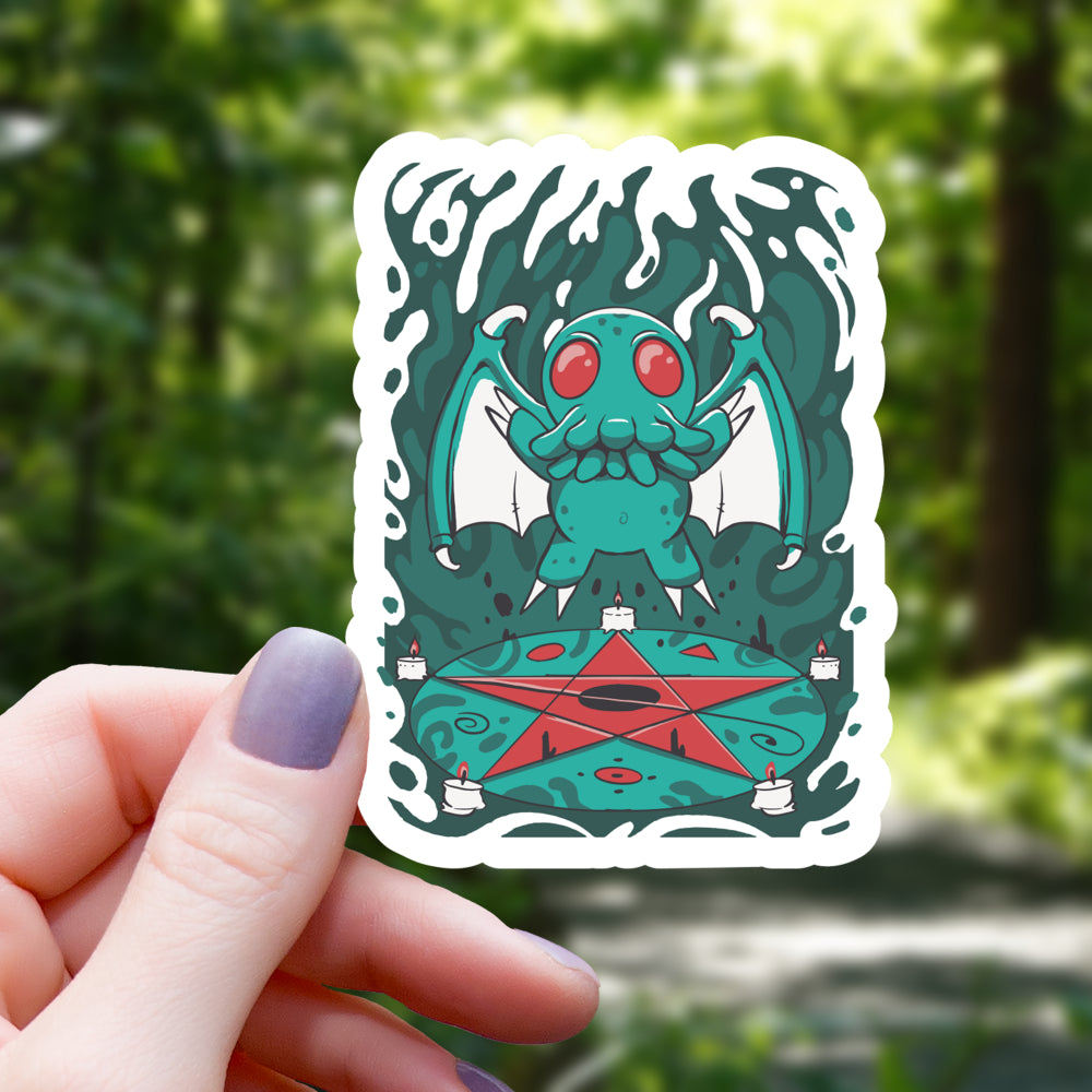 Cthulhu Pentagram Sticker
