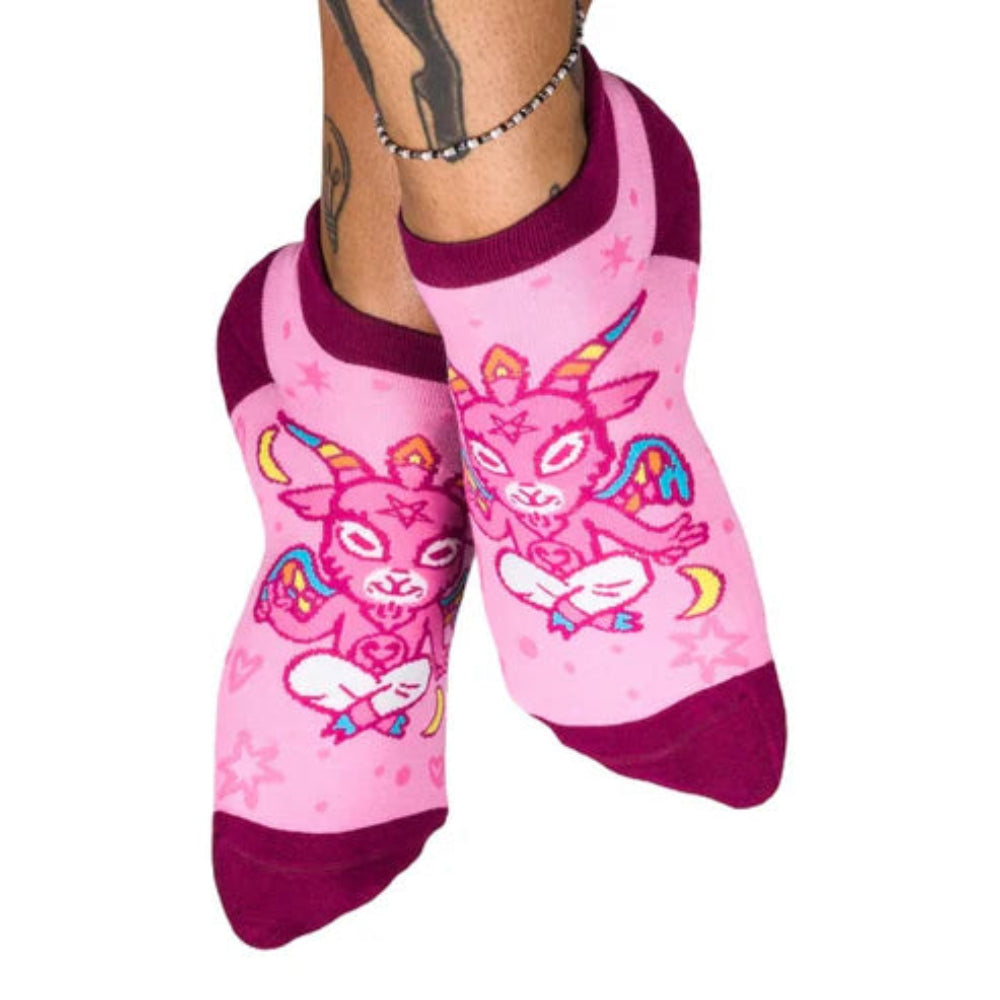 Cute Baphomet Ankle Socks