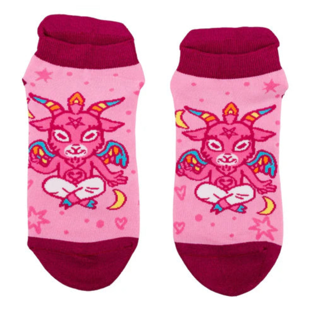 Cute Baphomet Ankle Socks