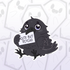 Cute But Psycho Raven Sticker