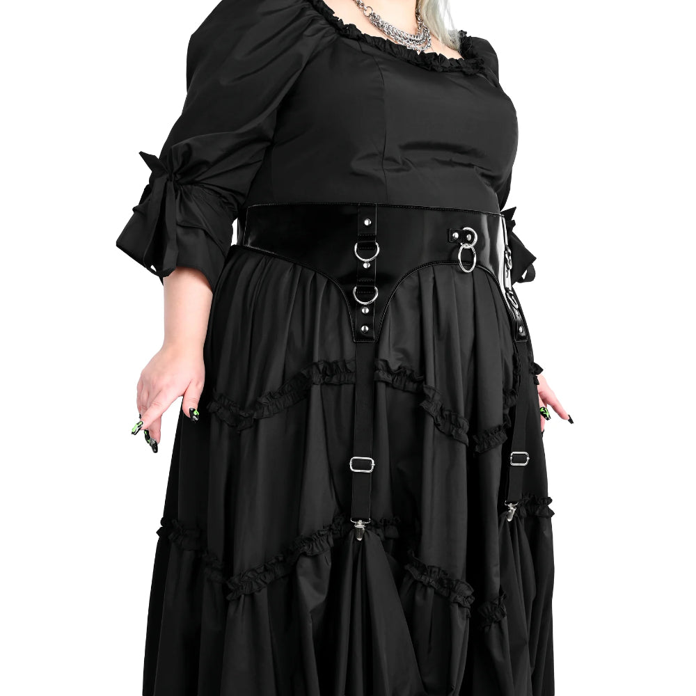 Liquid Velvet Garter Belt