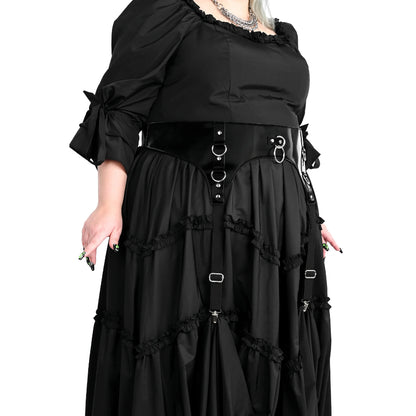Liquid Velvet Garter Belt