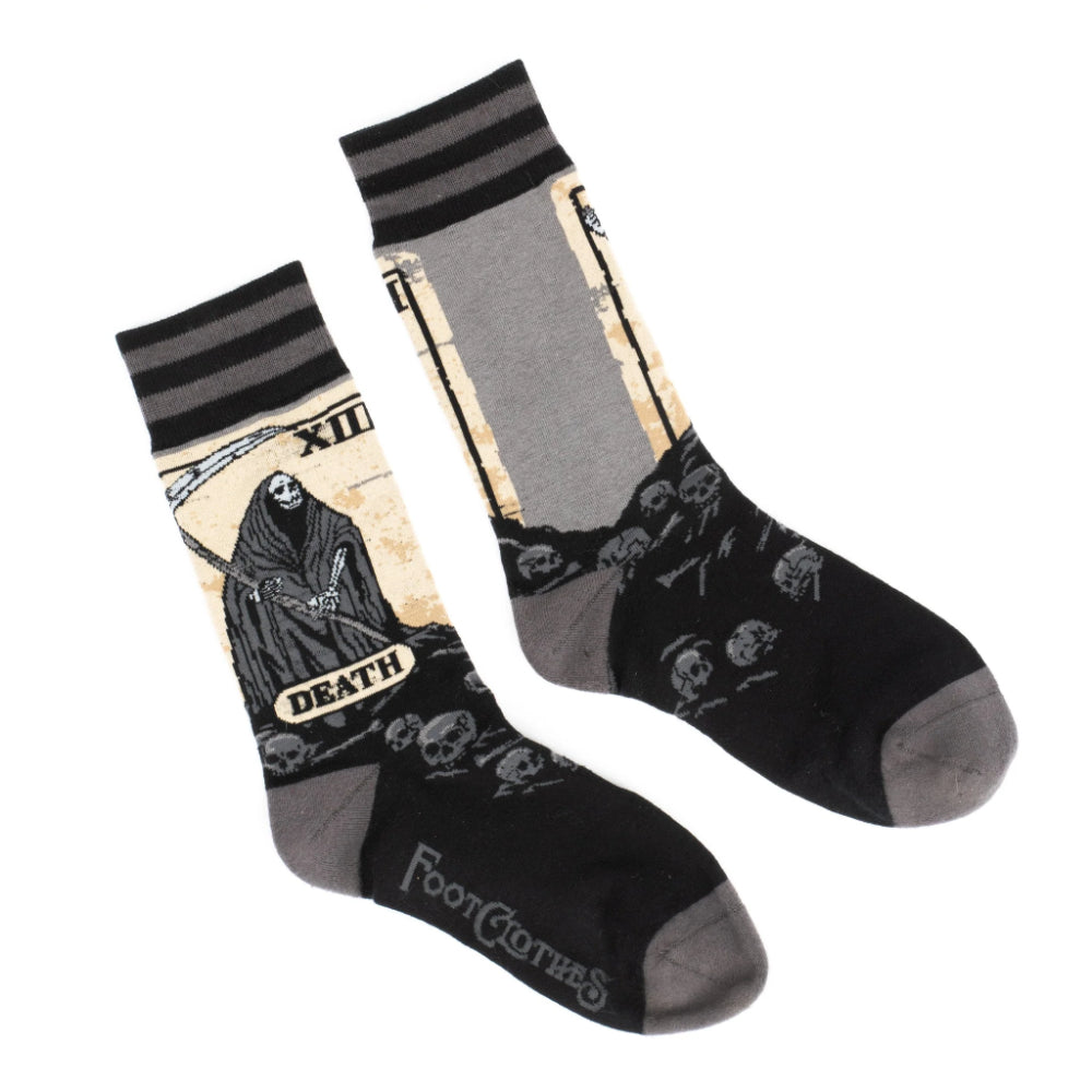 Death Tarot Card Crew Socks Clothing FootClothes   