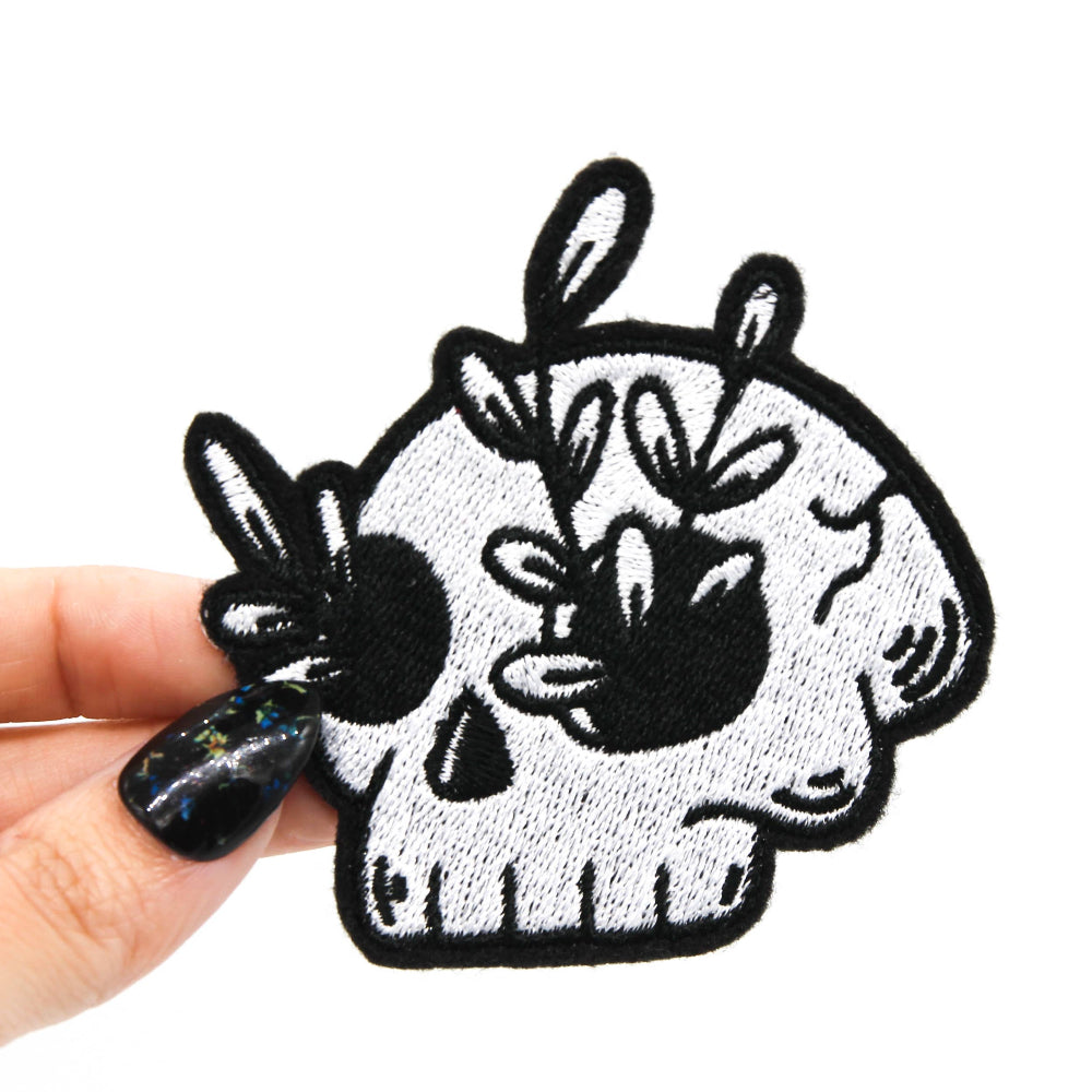 Death Garden Skull Iron on Patch