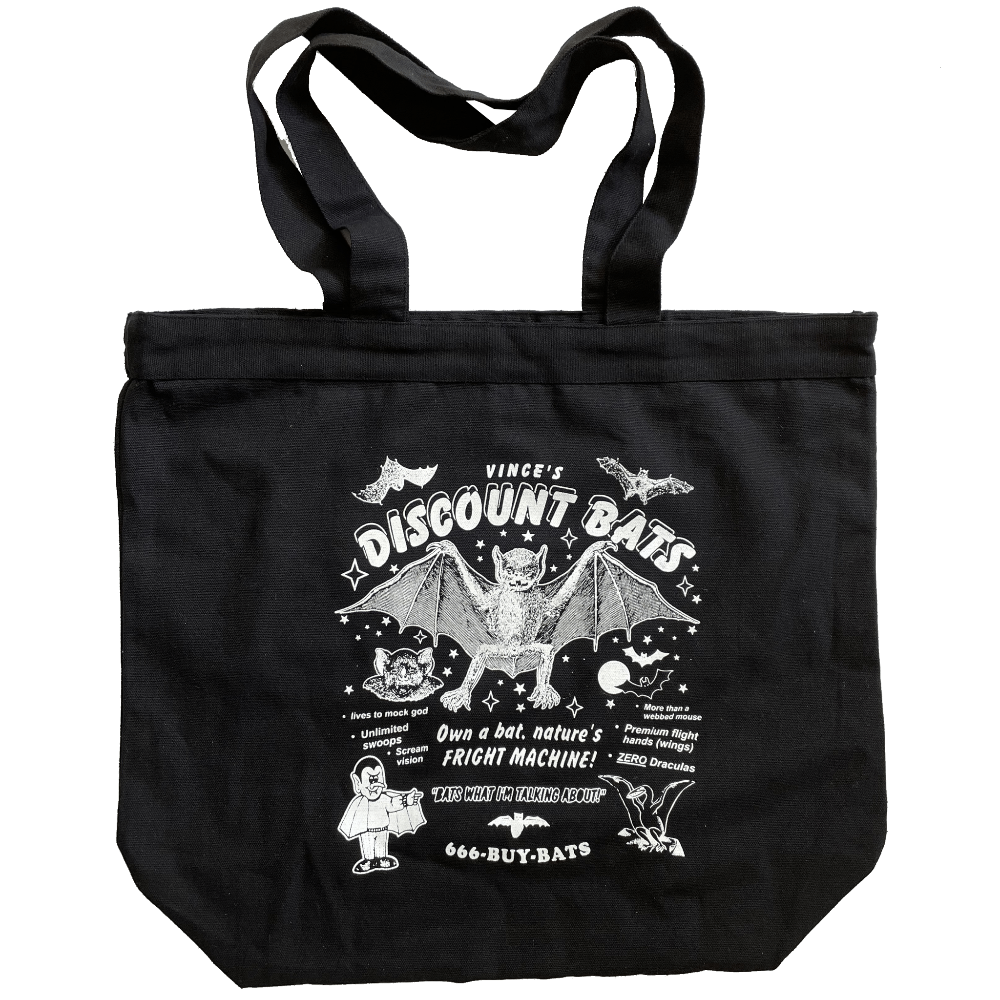 Discount Bats Canvas Tote Bag