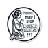 Doing Tasks Vinyl Sticker