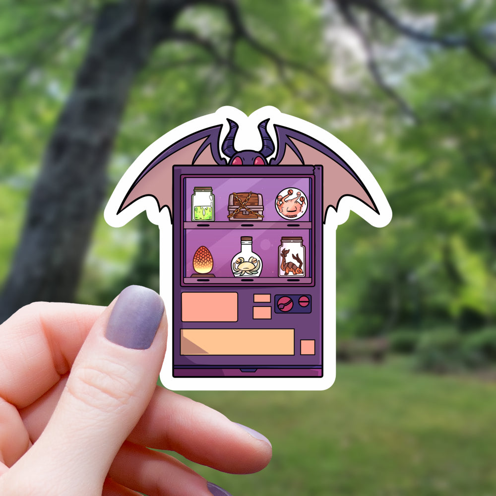 Dragon Monster Vending Machine Sticker