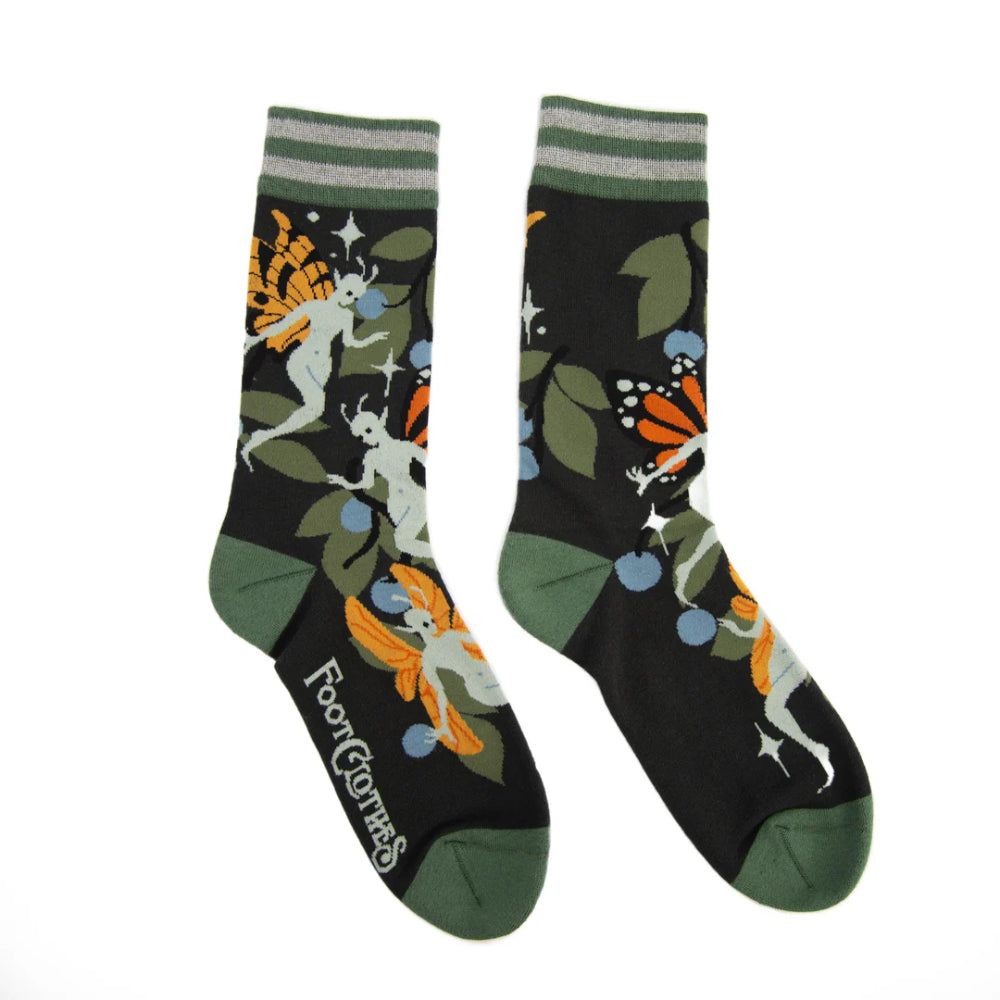 Fanciful Fairies Crew Socks Clothing FootClothes   