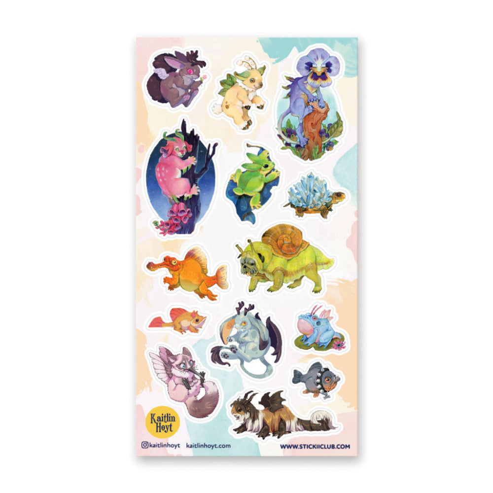 Fantastical Animal Hybrids Sticker Sheet Sticker STICKII   