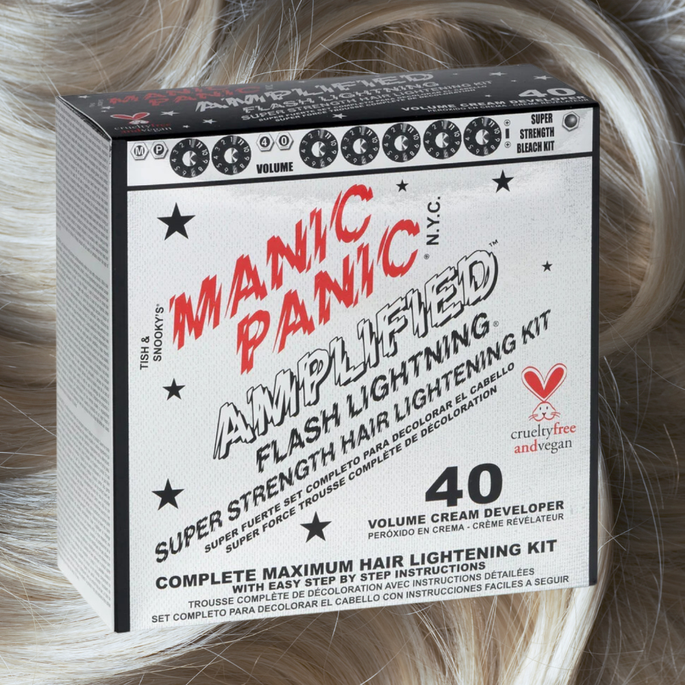 Flash Lightning Hair Bleach Kit 40 Volume Cream Developer – Medusa Gothic