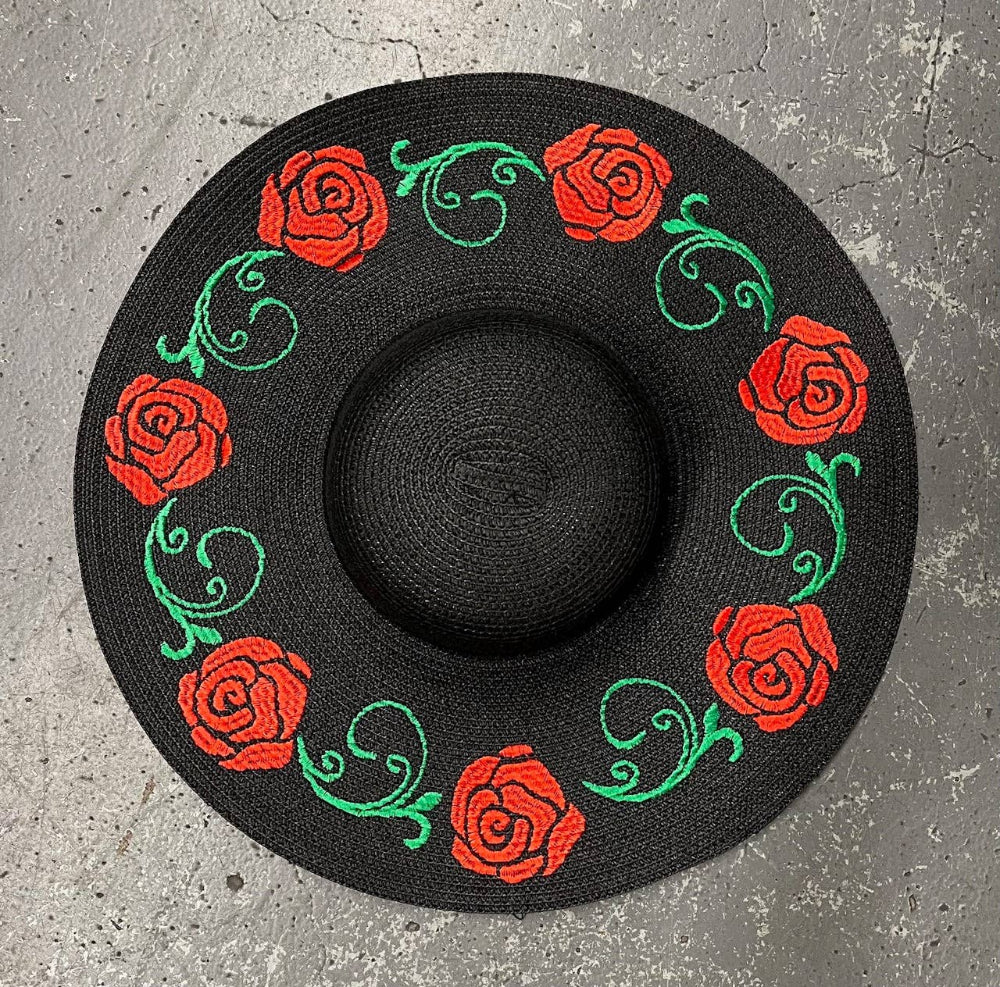 Floppy Sun Hat Rose Crown